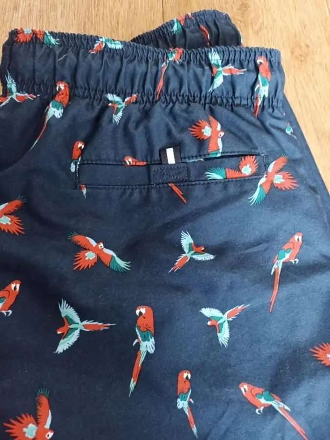 Marks Spencer Шорты мужские с плавками т синие в принт L на 50 8