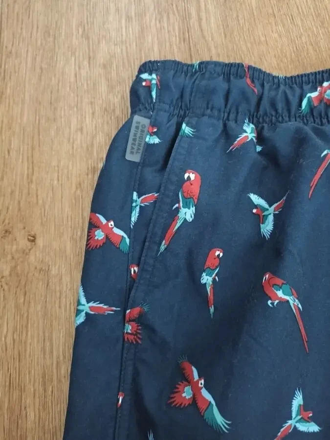 Marks Spencer Шорты мужские с плавками т синие в принт L на 50 9