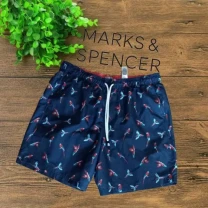 Marks Spencer Шорты мужские с плавками т синие в принт L на 50