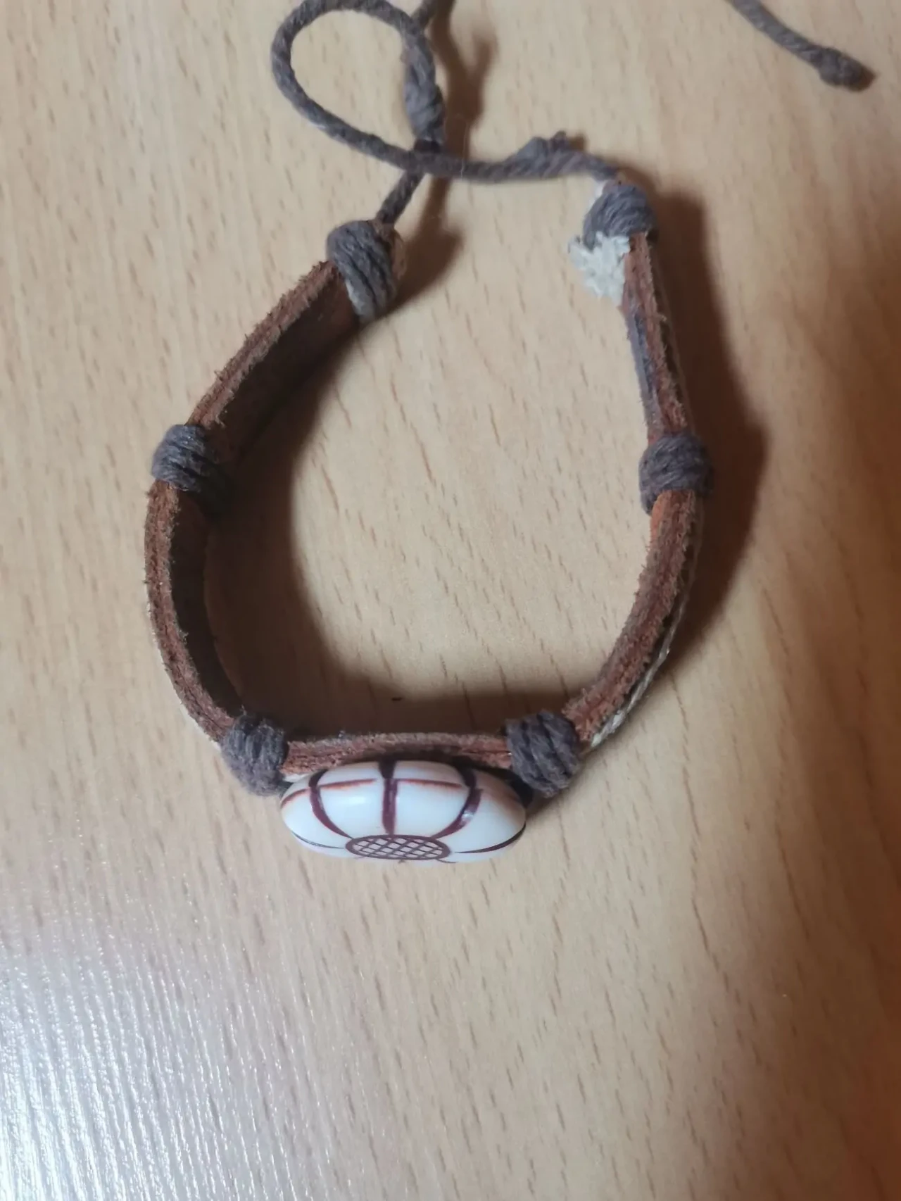 Стильний шкіряний браслет в етно-стилі (Unisex)