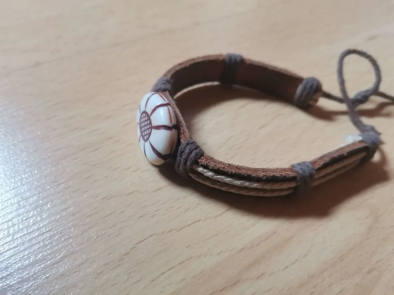 Стильний шкіряний браслет в етно-стилі (Unisex) 2