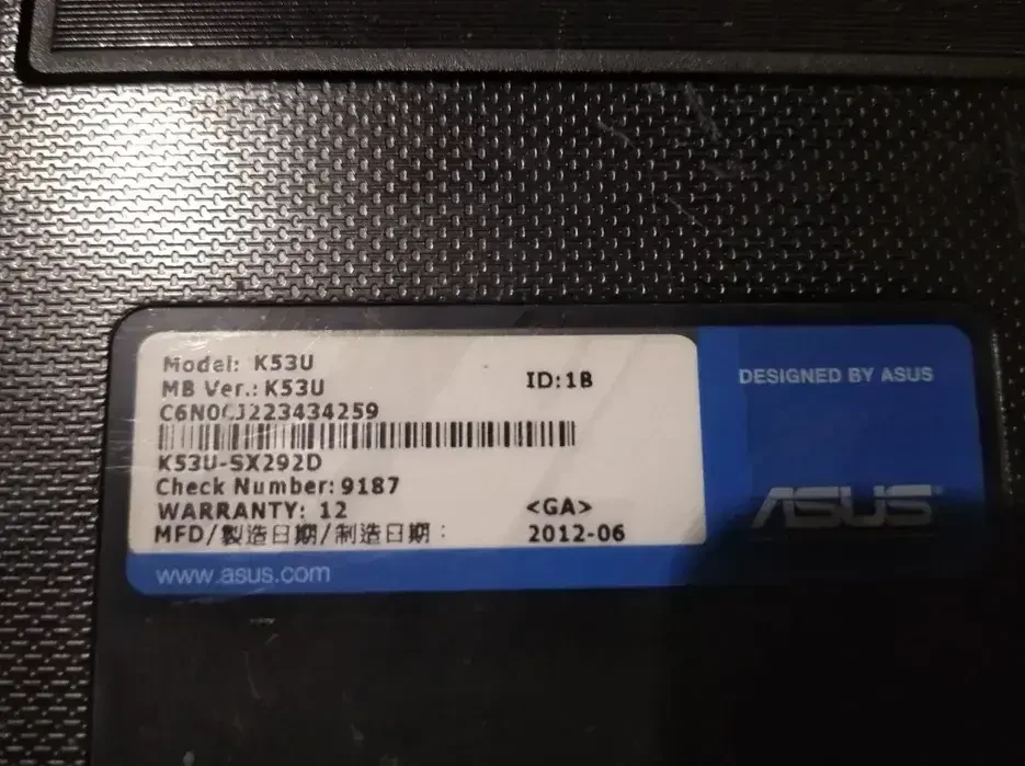 Рабочий ноутбук Asus K53U 6