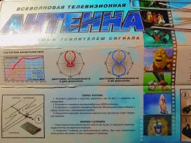 Широкополосная активная ТВ антенна  Dymax с усилителем