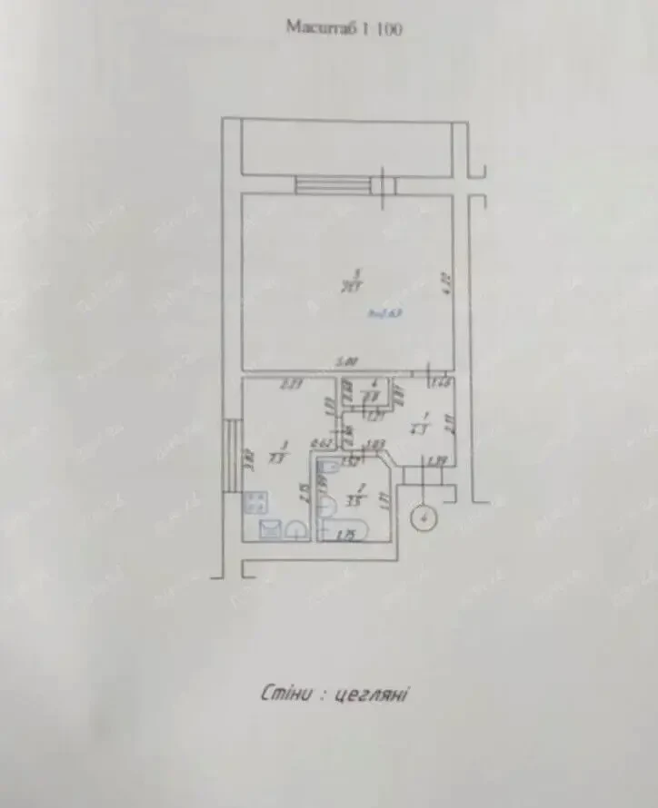 1 кімнатна квартира, 43,7 кв.м, с. Степне, Полтавська область 10