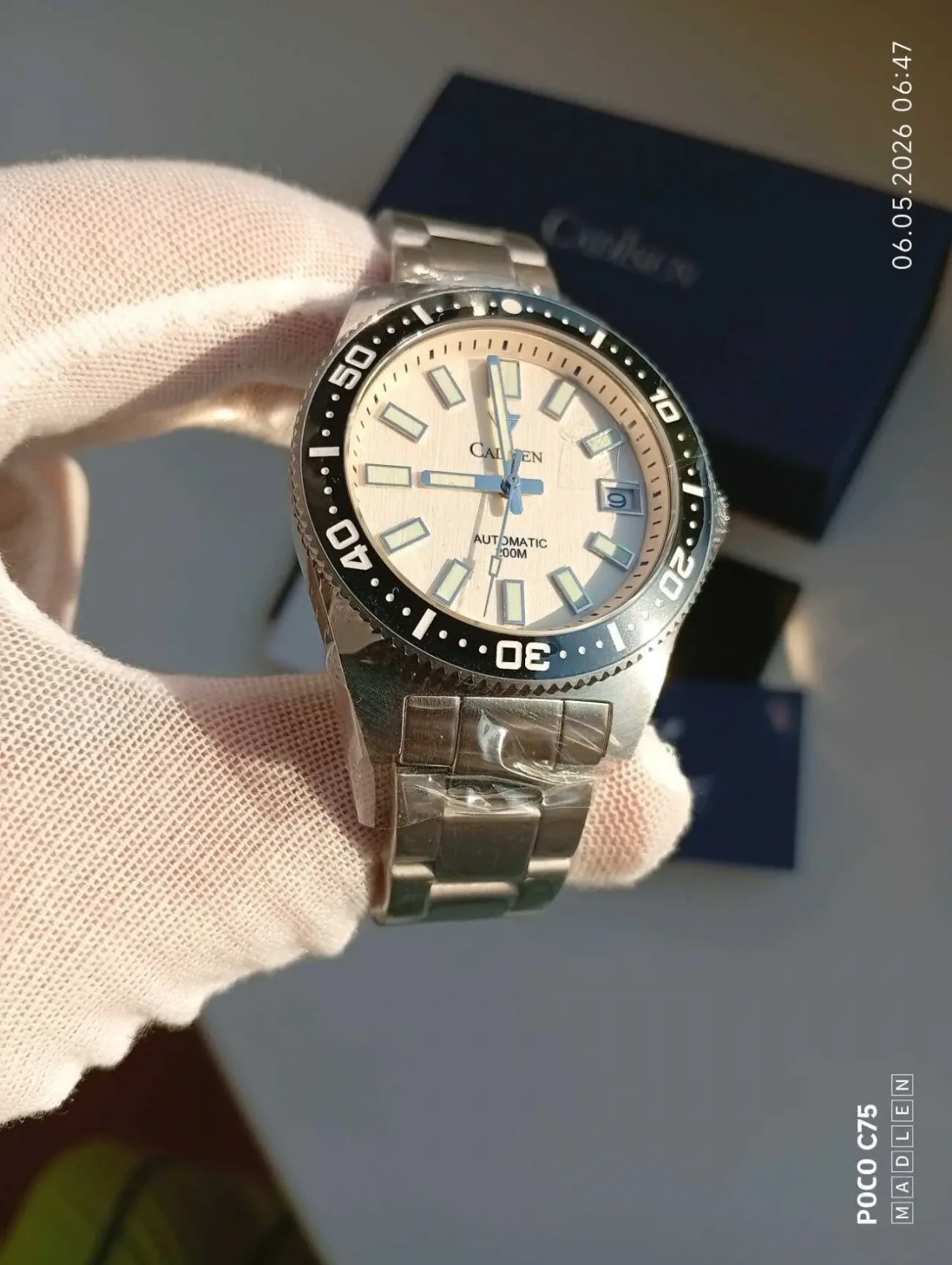 Мужские механические наручные часы Cadisen С8207М автозавод 2
