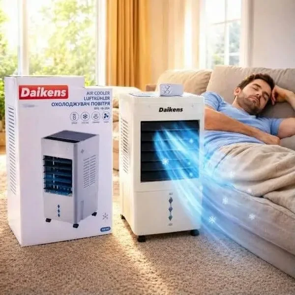 Охолоджувач-зволожувач підлоговий 8л 3800w Daikens KYS-30-105L 2