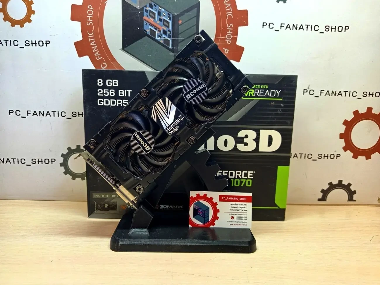 Відеокарта GeForce GTX 1070 INNO3D TWIN X2 V4 GDDR5 8 GB