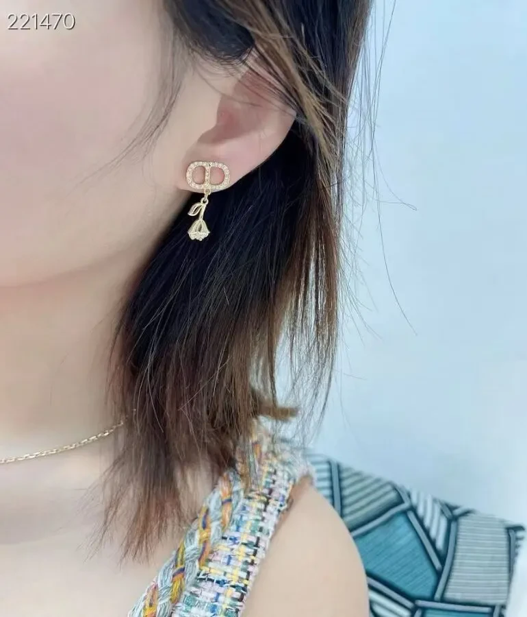 Сережки Dior 7