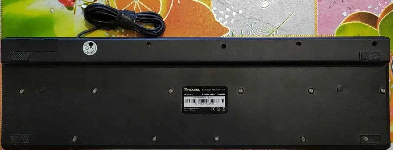 Клавиатура Real EL Comfort 7080 (полурабочая) 2