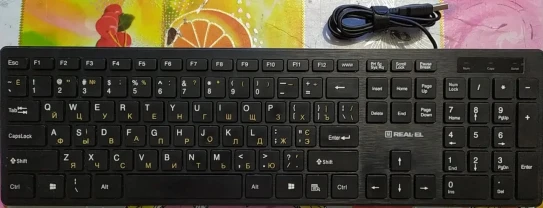 Клавиатура Real EL Comfort 7080 (полурабочая)