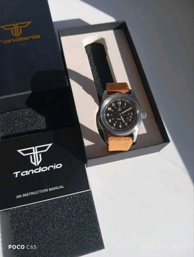Часы мужские механические Tandorio pilot watch nh35 9