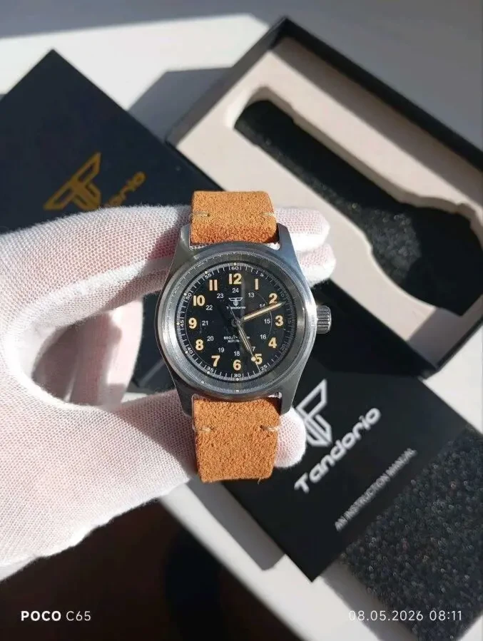 Часы мужские механические Tandorio pilot watch nh35