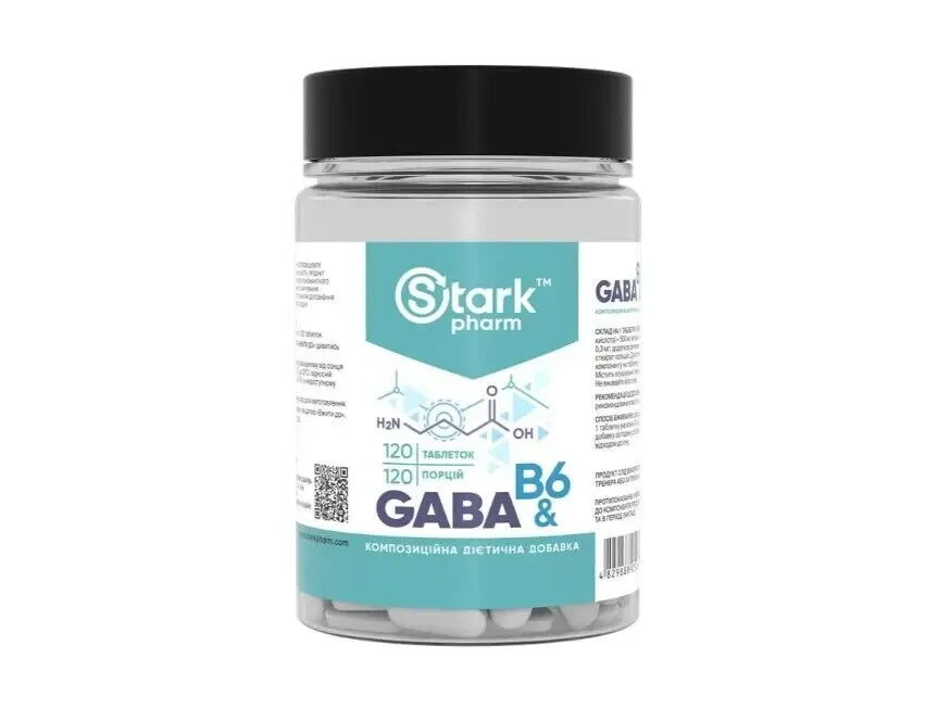 Габа з вітаміном B6 500 мг у таблетках Stark Pharm