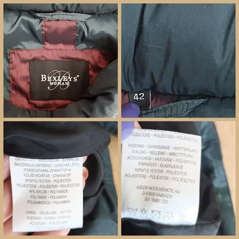 Bexleys Демисезонная женская куртка стеганная капюшон на 52 зеленый 9