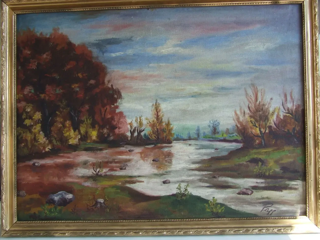 Закарпатська школа  Й. ПОП     роз. 90 х 65  см.  п.о. початок  1950 5