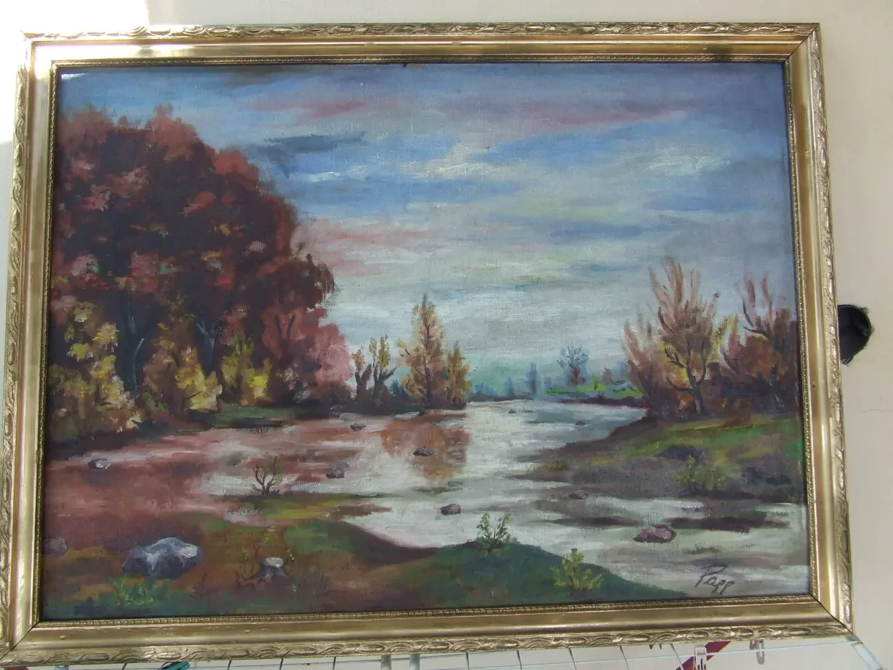 Закарпатська школа  Й. ПОП     роз. 90 х 65  см.  п.о. початок  1950 10