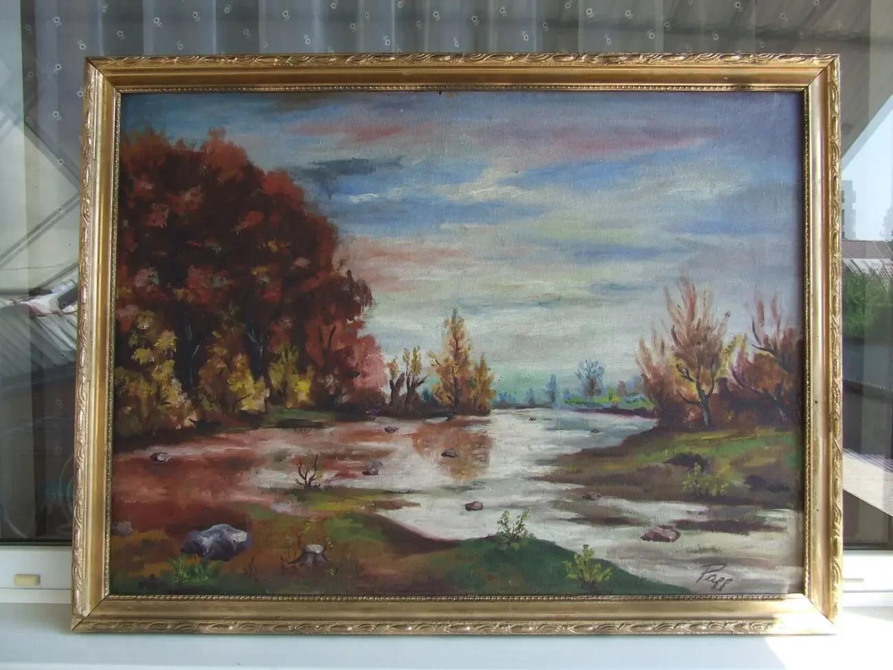 Закарпатська школа  Й. ПОП     роз. 90 х 65  см.  п.о. початок  1950 8