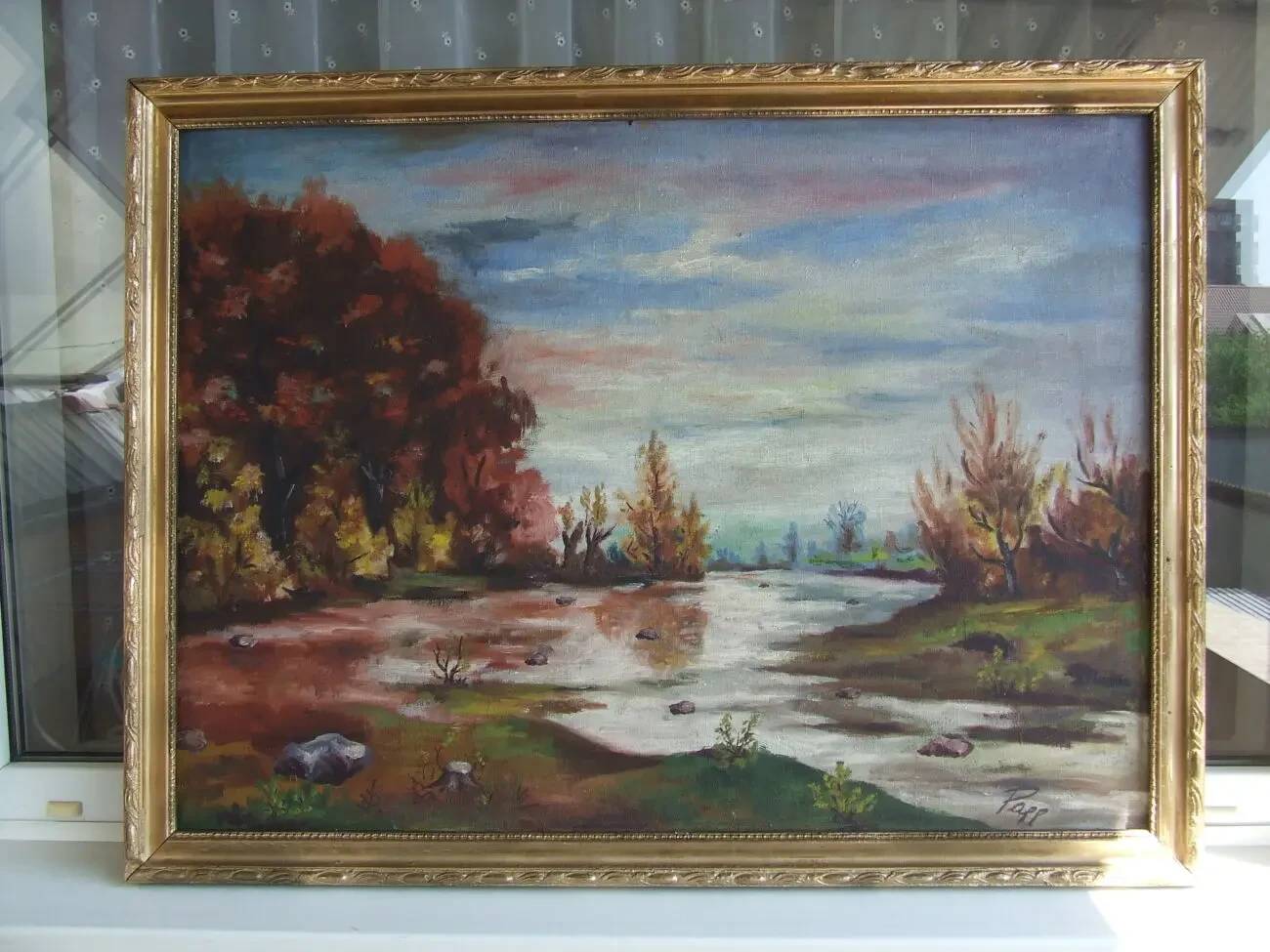 Закарпатська школа  Й. ПОП     роз. 90 х 65  см.  п.о. початок  1950 6
