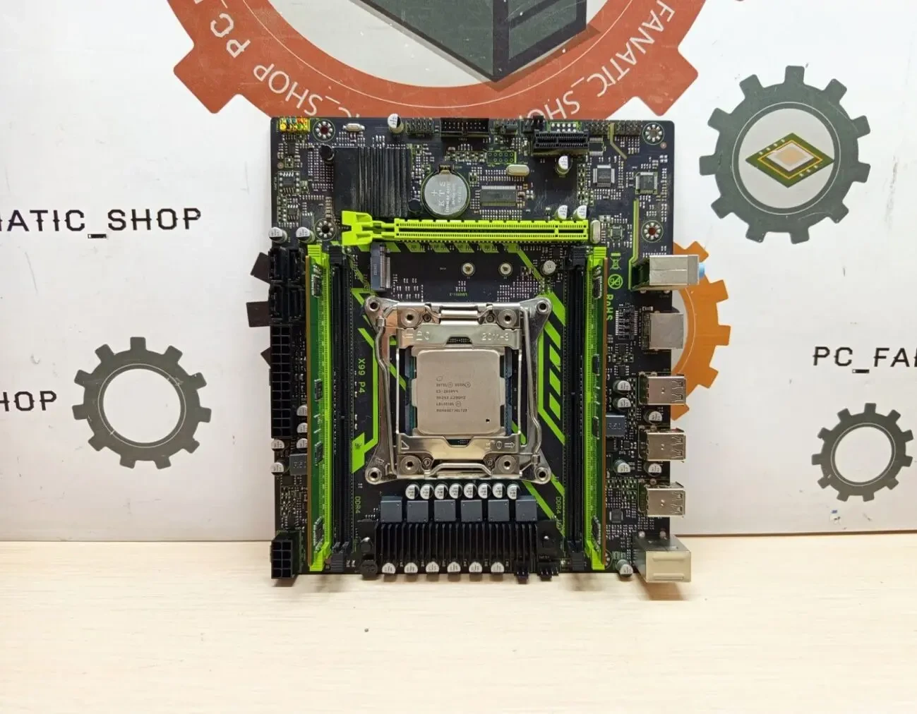 Комплект Материнська плата ZSUS X99 P4 (та Intel Xeon E5-2650 ) 2