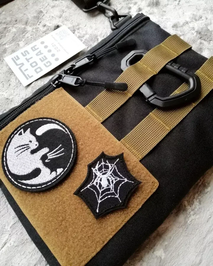 Сумка через плече cordura з велкро полем для патчів липучкой ш 4