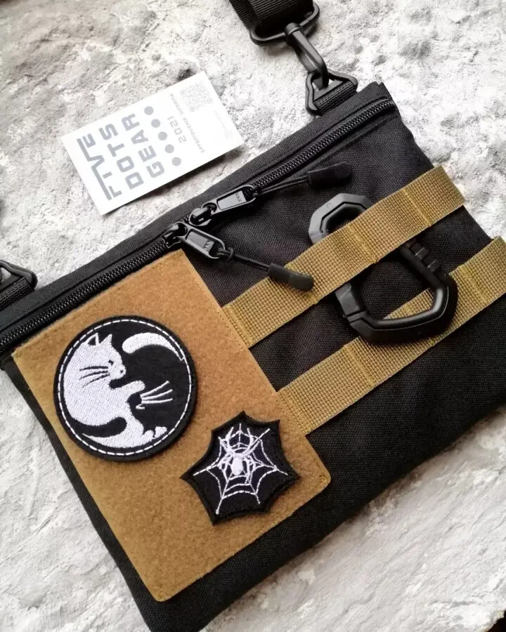 Сумка через плече cordura з велкро полем для патчів липучкой ш 9