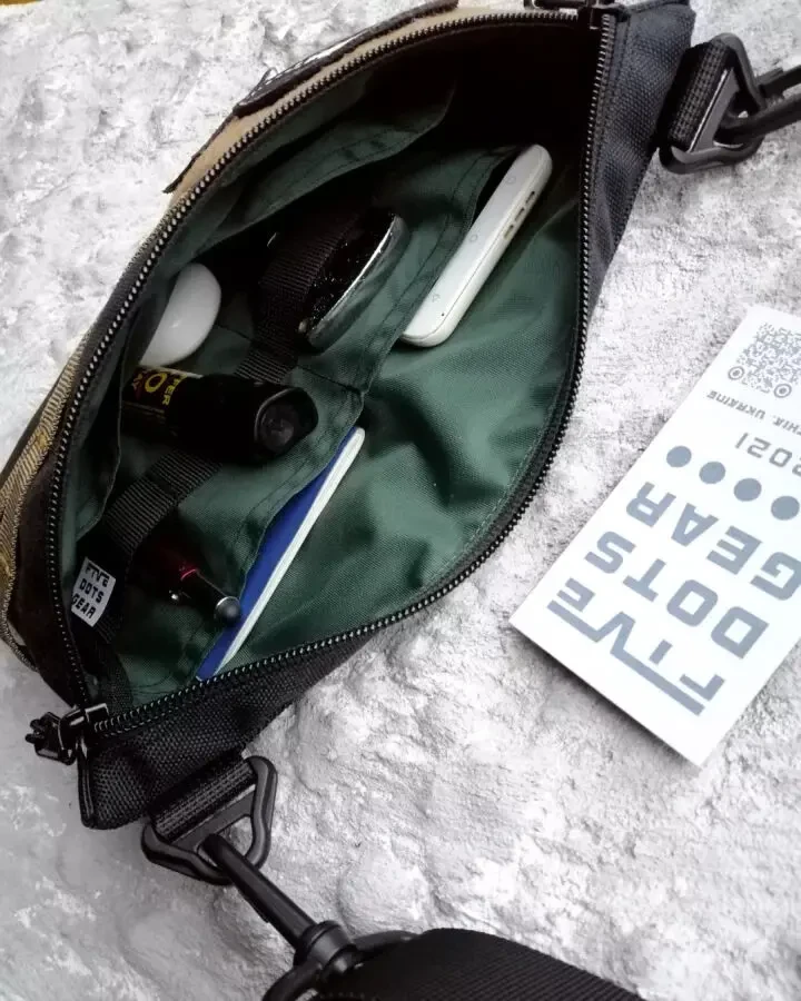 Сумка через плече cordura з велкро полем для патчів липучкой ш 7