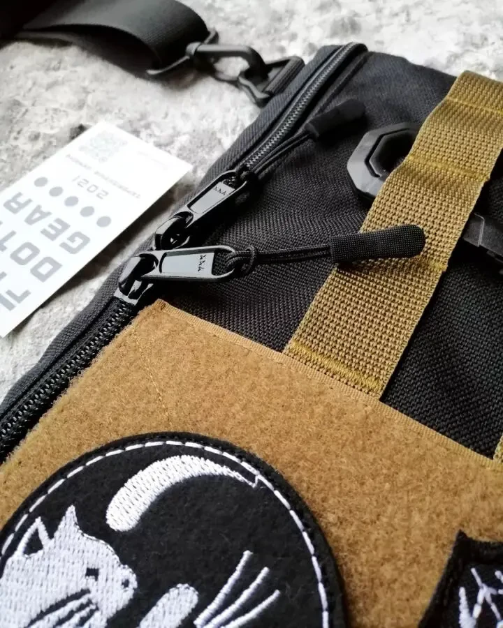 Сумка через плече cordura з велкро полем для патчів липучкой ш 3