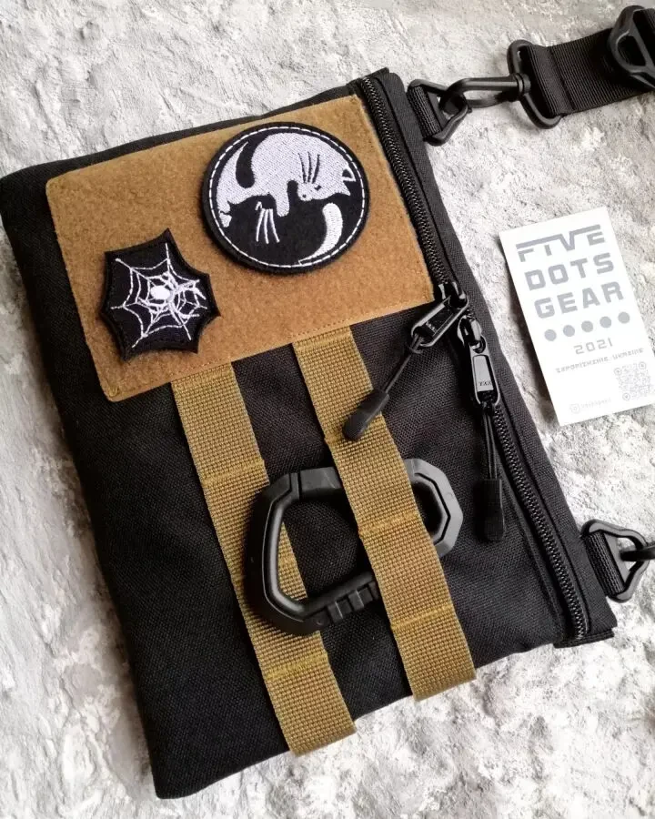 Сумка через плече cordura з велкро полем для патчів липучкой ш 2