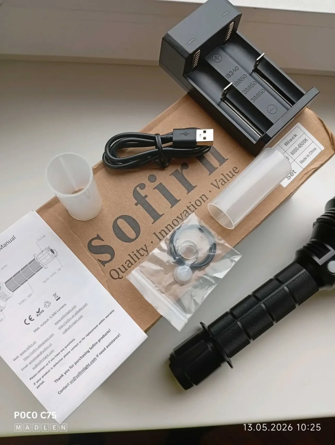 Sofirn SP70 5500LM XHP70.2, повна комплектація (2 акумулятори 26650) 3
