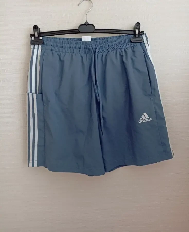 Adidas оригинал Шорты мужские плащевка с плавками с лампасами 2