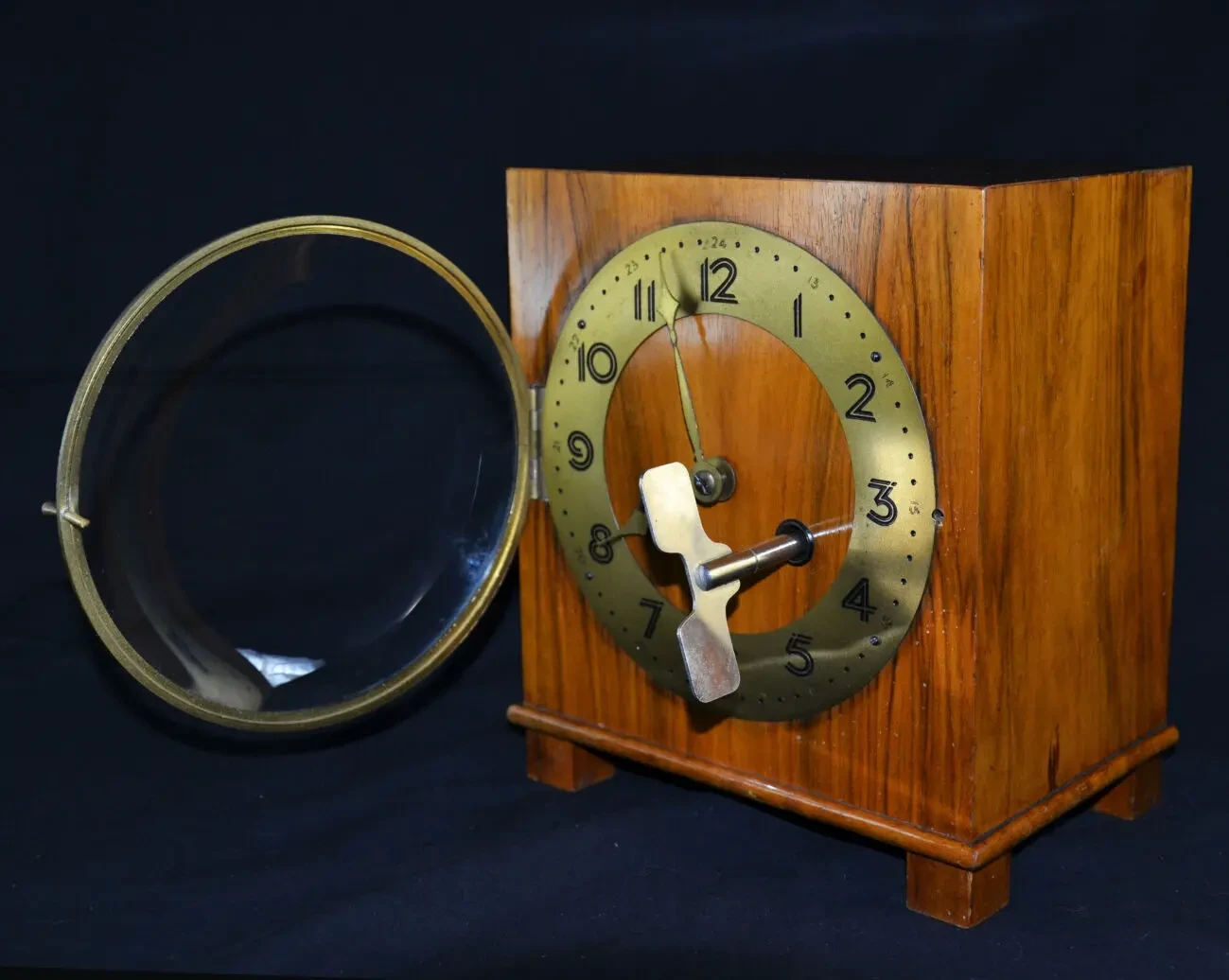 Антикварные немецкие каминные часы Kienzle 4