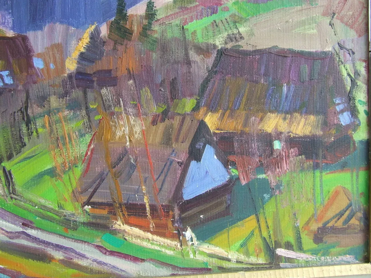 Нар.худ.Укр.Закарпатская школа. Шутєв І. п.о. роз. 65 х 50 см. 1980 р 3