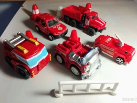 Машинка пожарная 11 штук набор авто модель игрушка пластик, металл