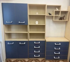 Містка модульна стінка / меблі в дитячу або вітальню серії Spido (хороший