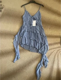платье сарафан голубой Zara