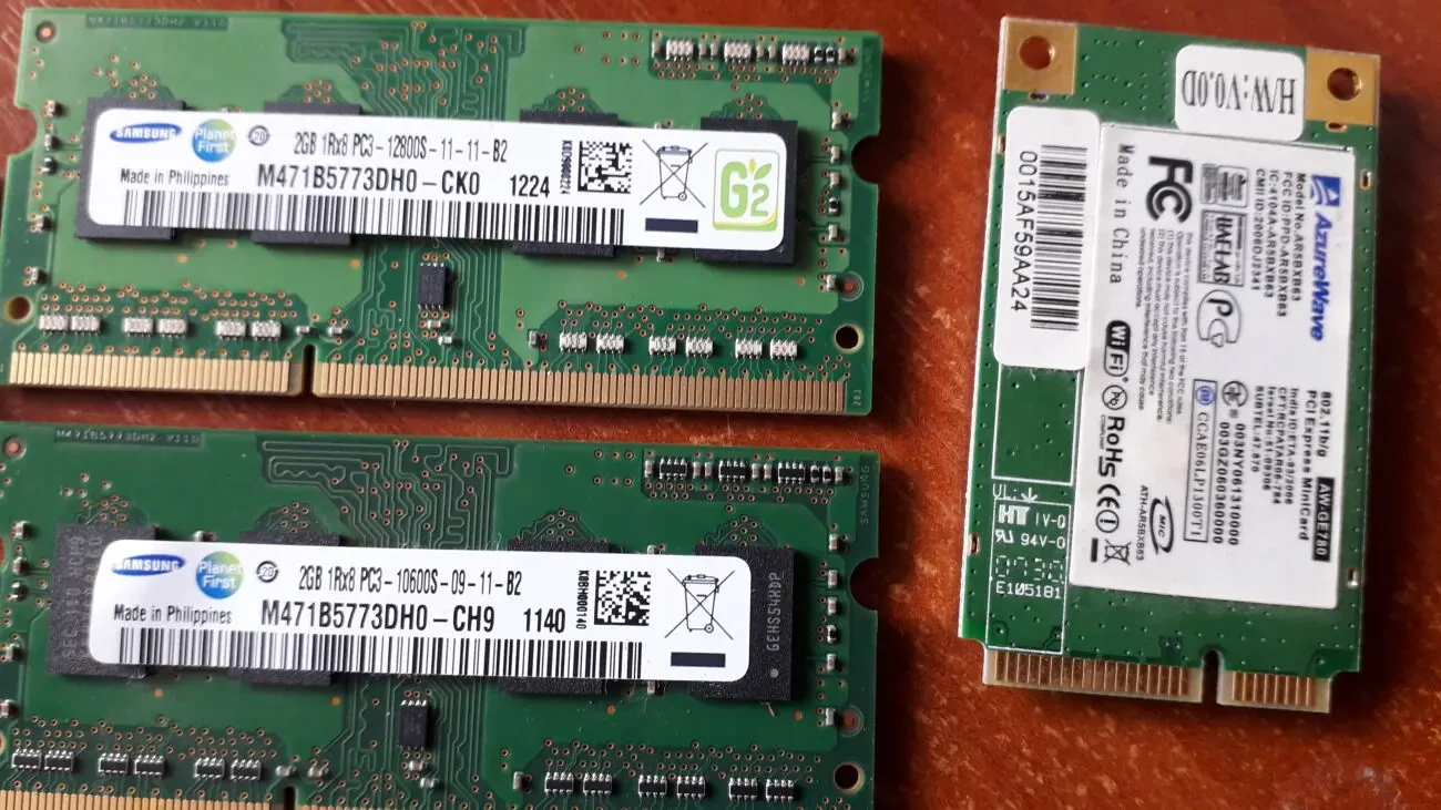 Модули памяти DDR2 DDR3 для ноутбука