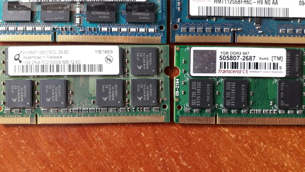 Модули памяти DDR2 DDR3 для ноутбука 7