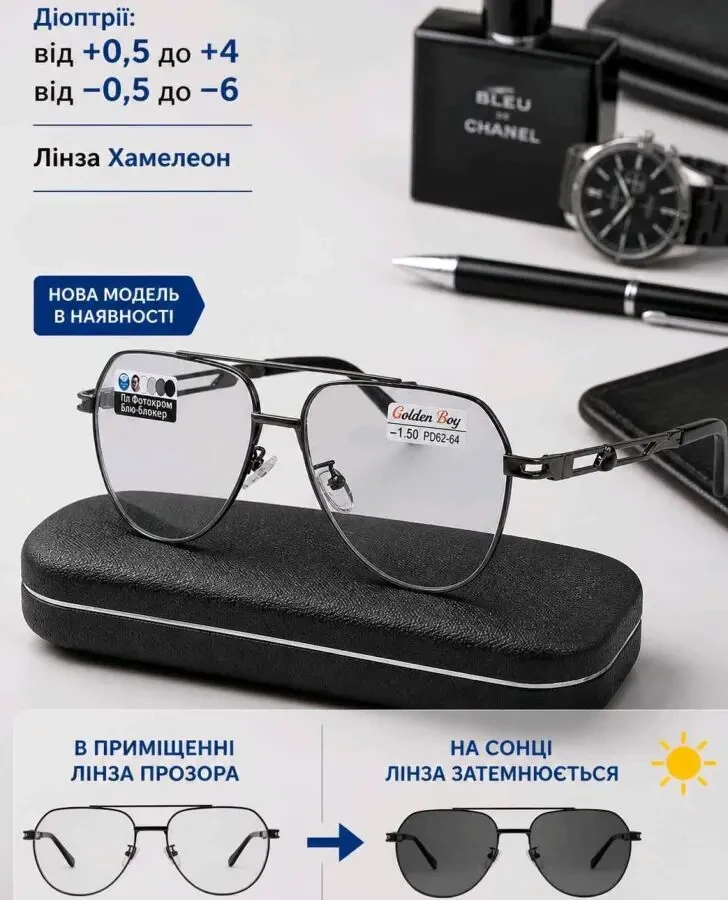 Фотохромні окуляри для зору 2