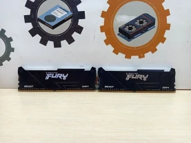 Оперативна пам'ять Kingston Fury DDR4-3200 16384MB PC4-25600 (Kit of 2x8192) Beast RGB 1Rx8 Black (KF432C16BB2AK2/16)