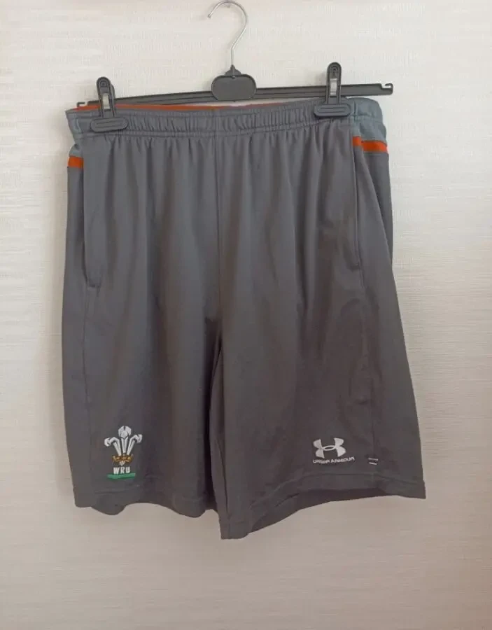 Under Armour Шорты мужские с плавками перфорация серые/красные L 2
