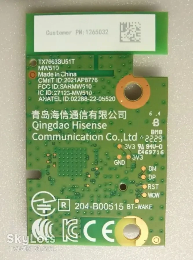 Новий модуль WiFi TX7663BU51T MW510 Hisense 50A6BG, 50A7KQ, 55A6BG, 50E7HQ, 55A6EG 2
