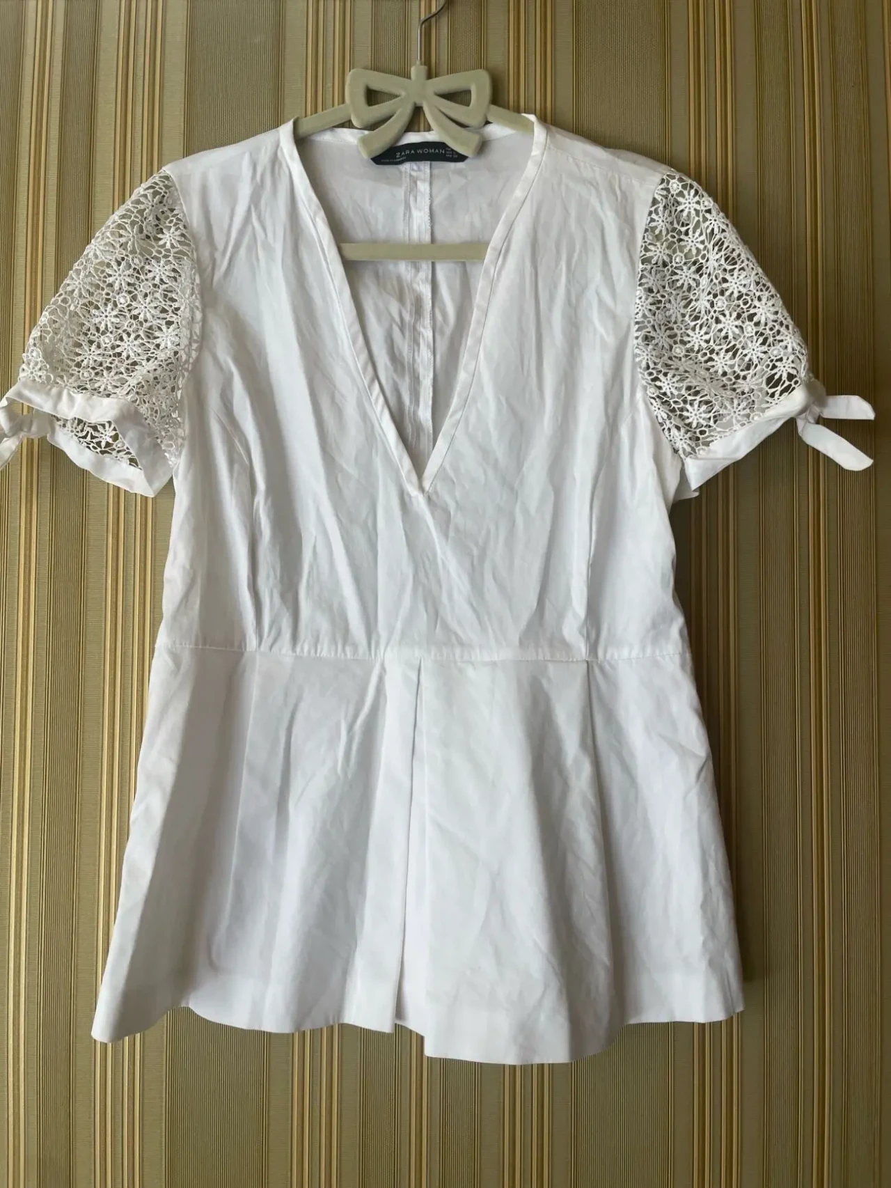 блуза белая хлопок Zara