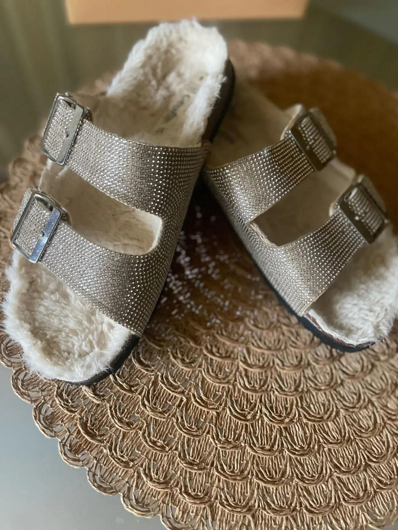 шлёпанцы мюли стразы Birkenstock