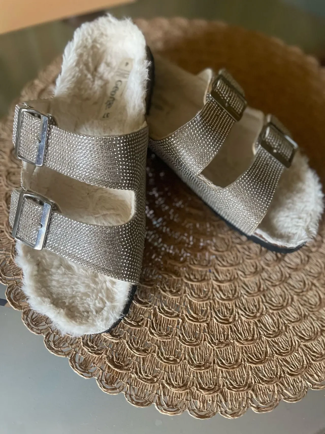 шлёпанцы мюли стразы Birkenstock 4