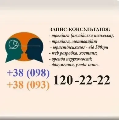 Курси англійської та польської мови, репетитор індивідуально та в групі