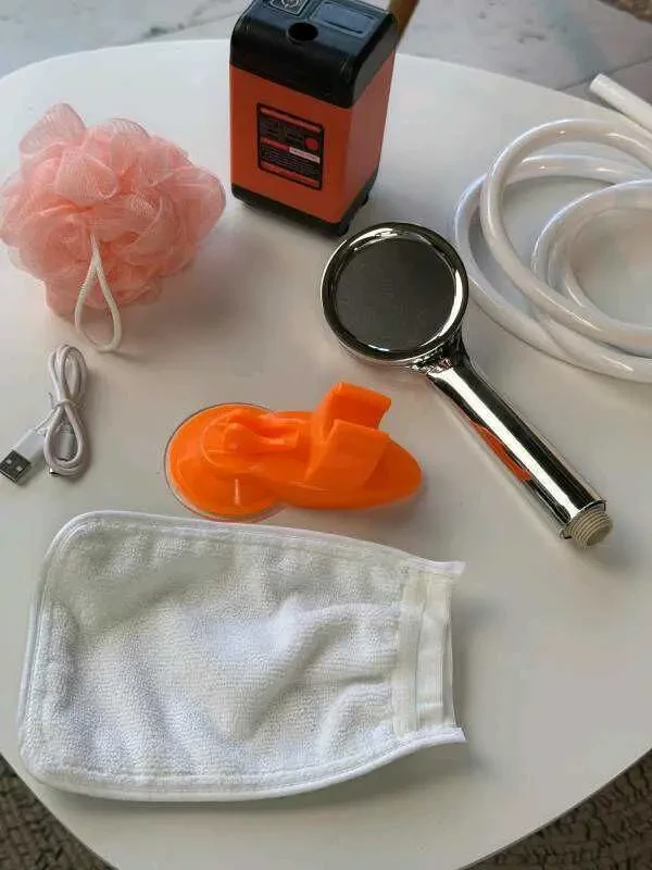 Акумуляторний душ для кемпінгу з насосом Portable outdoor shower 2000m 6