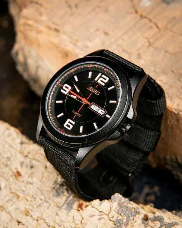 Годинники skmei quartz black 3
