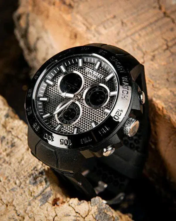 Годинники наручні чоловічі Skmei black 4