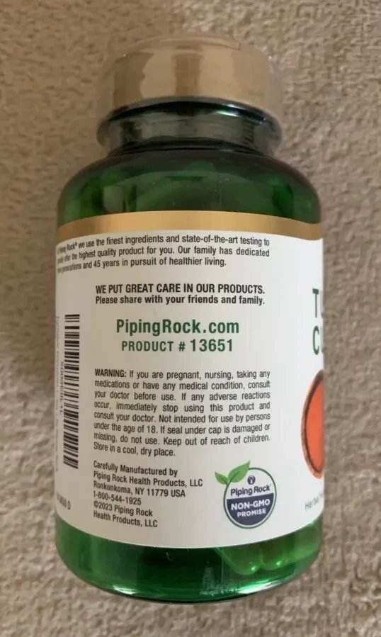 Комплекс куркуми з куркуміном, Turmrric curcumin 800 мг, 180 капсул, США. 3