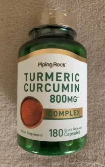 Комплекс куркуми з куркуміном, Turmrric curcumin 800 мг, 180 капсул, США.